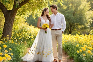 White-Dress-With-Yellow-Flowers-1