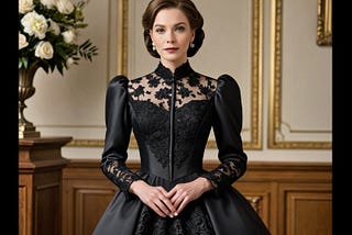 Womens-Black-Funeral-Dress-1