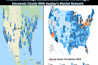 Medicare advantage concentrations across the US aligns extremely closely with Healtor’s market network