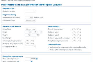 Modeling Preeclampsia Risk using Regression Analysis