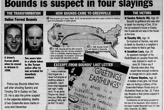 Dallen Bounds- Serial killer who murdered four and then shot himself.