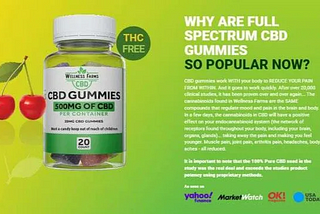 Wellness Farms CBD Gummies Review, Ingredients, Functions, Cost in USA