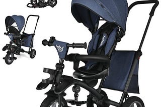 baby-joy-toddler-tricycle-7-in-1-folding-steer-trike-w-rotatable-seat-adjustable-canopy-blue-1