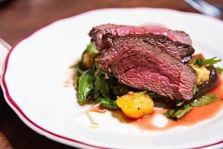 There’s no blood in red meat