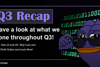 01 Exchange: Q3 Recap