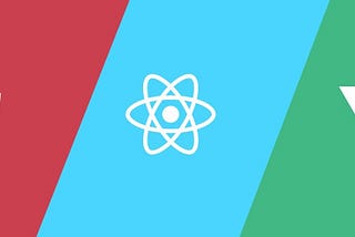 React, VUE, Angular logo’s