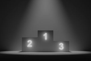 pedestal, ranking, podium, winner, dark, 3d, top-light, bw, black and white