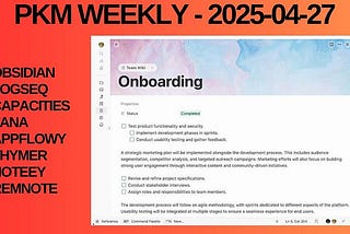 PKM Weekly — 2025–04–27