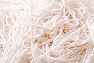 A mass of strings like those delivered in Nikki Erlick’s novel, The Measure