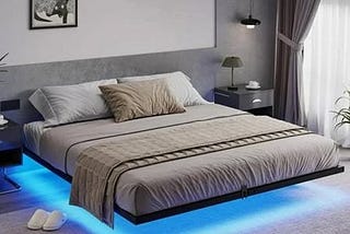 king-size-floating-bed-frame-with-led-lights-metal-platform-bed-no-box-spring-needed-black-1