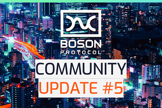 Community Update Number 5
