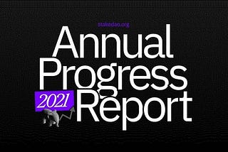 Rapport annuel de Stake DAO — 2021