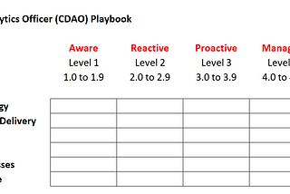 Playbook for Chief Data and Analytics Officers (CDAOs): a Practitioner’s Example