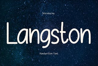 Langston Font