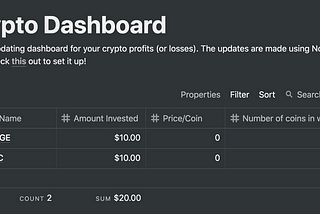 Crypto Profits Tracker (feat. Notion API)