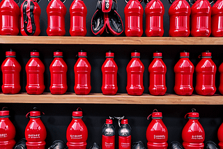 Red Water Bottles-1