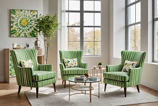 Green-Striped-Accent-Chairs-1