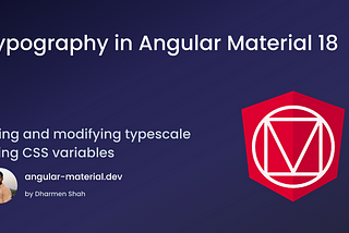 Typography in Angular Material 18