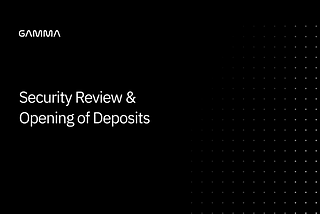 Security Review And Opening of Deposits