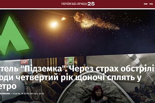 The people who sleep in the Kyiv metro every night