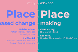 Place based change x place-making