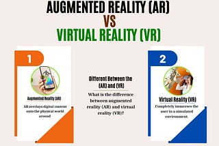 What is the difference between augmented reality (AR) and virtual reality (VR)?