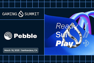 Recap: Pebble at Sui Gaming Summit 2025