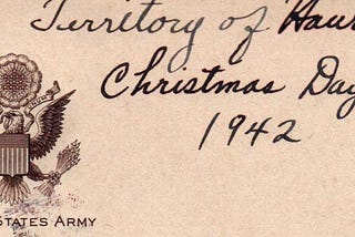 A soldier’s 1942 #Christmas Letter