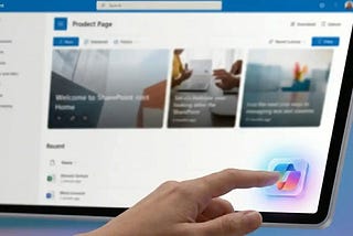 The new Copilot in SharePoint floating action button, where AI becomes a native part of every site, page, and library.