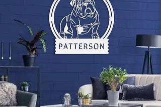 Personalize Your Space with English Bulldog Signs