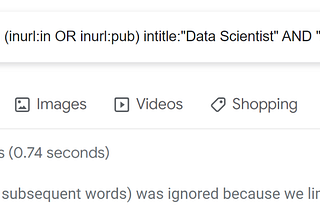 Recruiter’s boolean search is ignored because Google limits the number of queries to 32 words