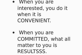 DIFFERENCE BETWEEN INTERESTED AND COMMITTED