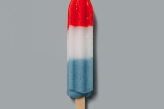 Firecracker Ice Pops representing a rocket being launched