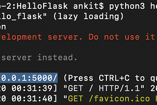 Hello… FLASK