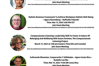 World Happiness Fest 2022 — Holistic Business Framework to Achieve Workplace Holistic Well-Being