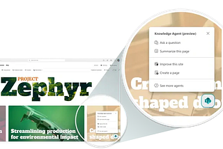 Find Knowledge Agent across any SharePoint surface to get access to AI actions that make using SharePoint easier than ever.