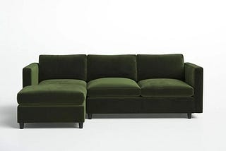 fleetwood-2-piece-upholstered-sectional-fabric-green-velvet-1