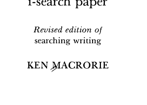 The I-Search Paper: Revised Edition of Searching Writing PDF