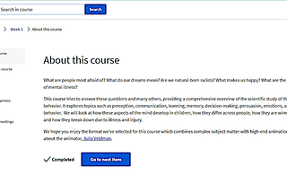 CHOOSING AN ONLINE COURSE