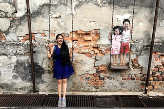 Murals hunt at Penang, Malaysia