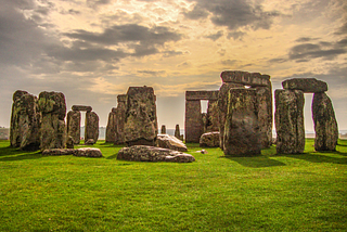 An image of Stonehenge. You know, all those old slabs of rock piled together for who knows what reason.