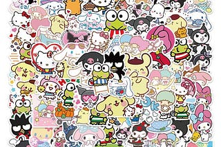 100pcs-cute-stickers-pack-for-kids-kuromi-hello-kitty-stickers-mymelody-cinnamoroll-pompompurin-kero-1