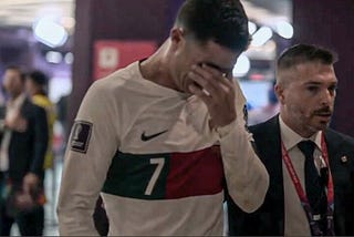 Cristiano Ronaldo cried after losing to Morocco