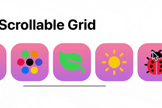 How to create a scrollable grid in SwiftUI using LazyHGrid