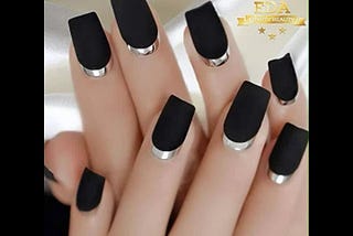eda-luxury-beauty-matte-black-silver-chrome-french-luxe-design-full-cover-press-on-nails-acrylic-nai-1