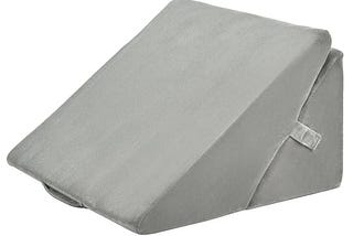costway-bed-wedge-pillow-adjustable-memory-foam-reading-sleep-back-support-grey-1