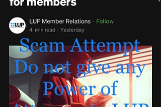 Warning: LUP is Trado’s next scam attempt