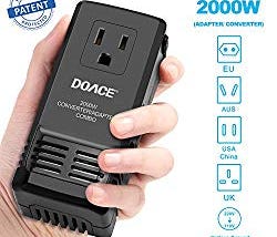 DOACE C8 2000W Travel Adapter: for $30.39! was $37.99.