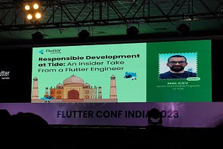 Responsible Development: A Journey with Tide by Emil Iliev @ FlutterConfIndia23