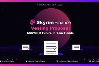 $SKYRIM Vesting Proposal — Community Vote